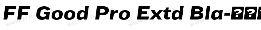 FF Good Pro Extd Bla字体转换
